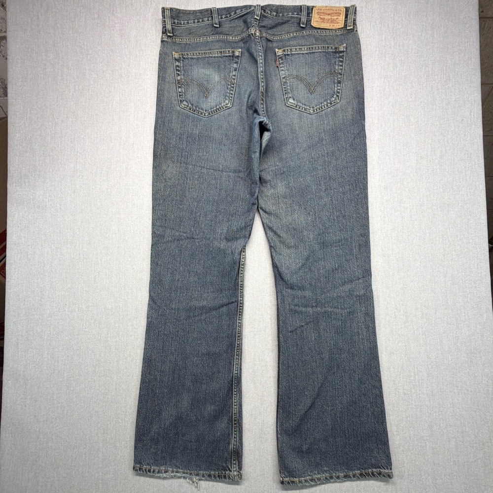Levi's 527 Low Boot Cut Jeans Men's 38x34 Dark Wash Denim Y2K